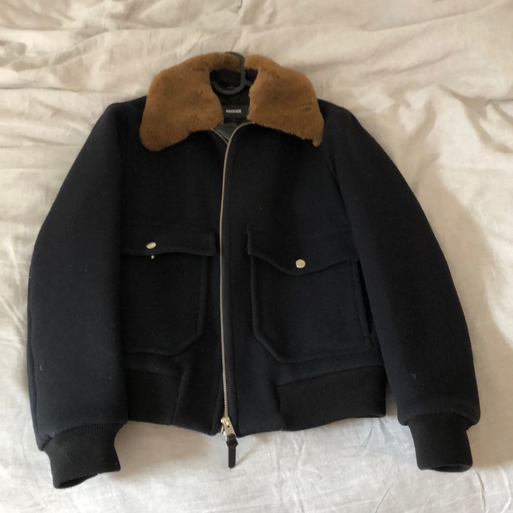 Mackage Theo Bomber jacket.